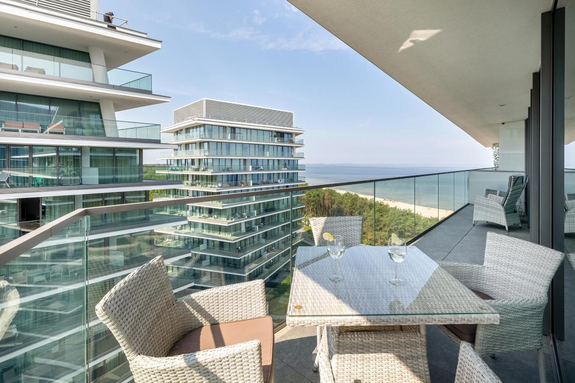 Lux Sea Towers - Wellness Spa, Gym & Beach - Seaview By Rent Like Home Miedzyzdroje Exterior foto